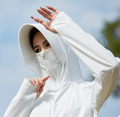 Women's UPF50+ Ice-Feel Sun Protection Jacket | Detachable Wide Brim Hood | Cycling & Outdoor