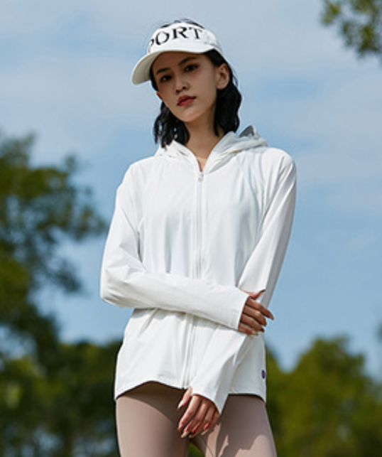 Women's UPF50+ Ice-Feel Sun Protection Jacket | Detachable Wide Brim Hood | Cycling & Outdoor